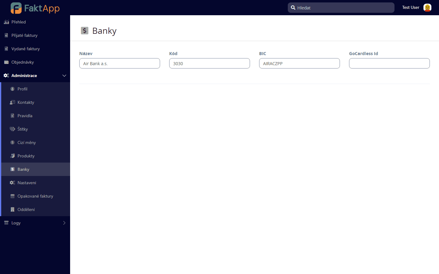 Connecting a bank via GoCardless